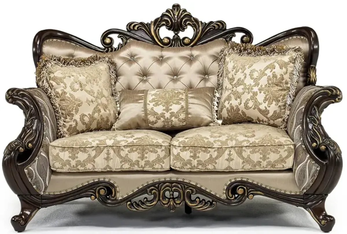 Constantine Loveseat in Gold