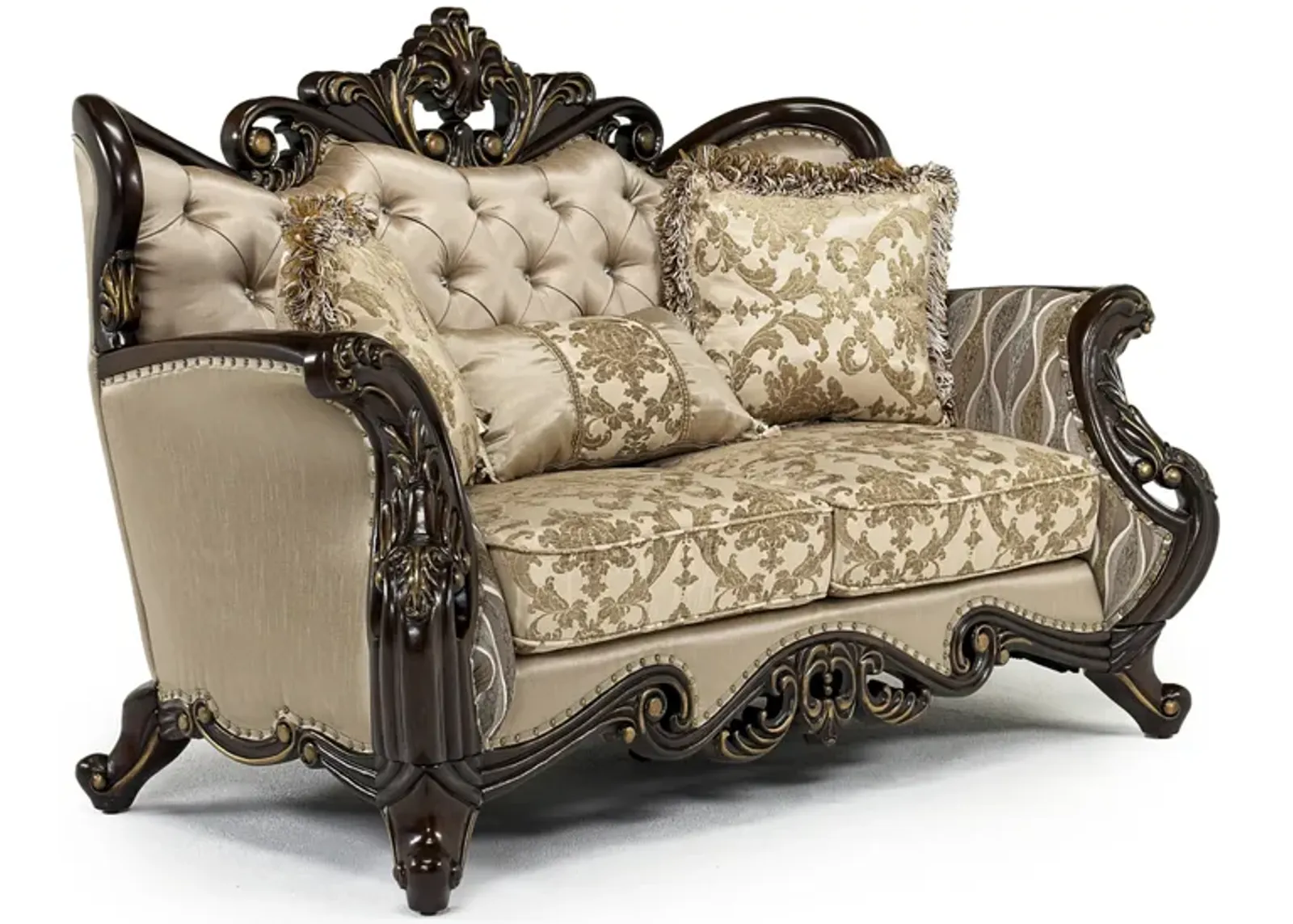 Constantine Loveseat in Gold