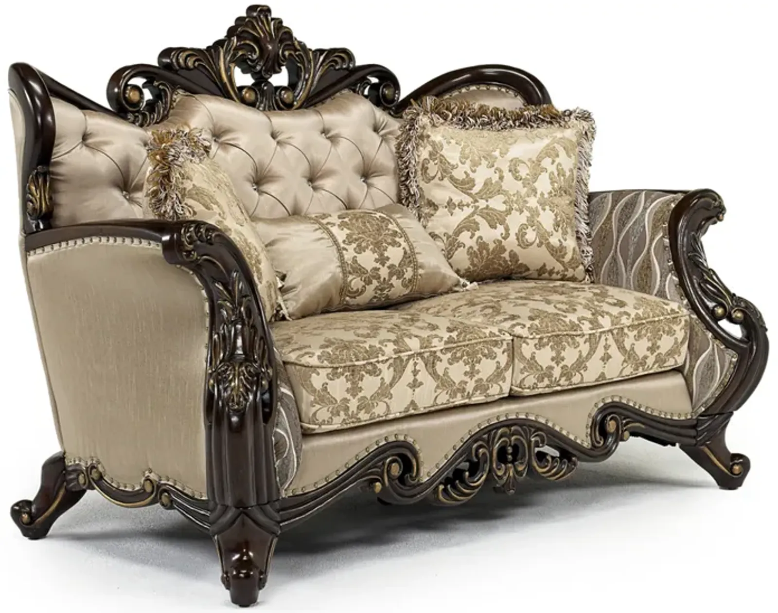 Constantine Loveseat in Gold