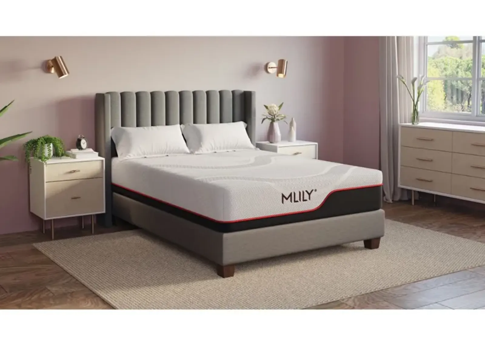 Mlily 12 Inch Matrix Dream Mattress, Eastern King