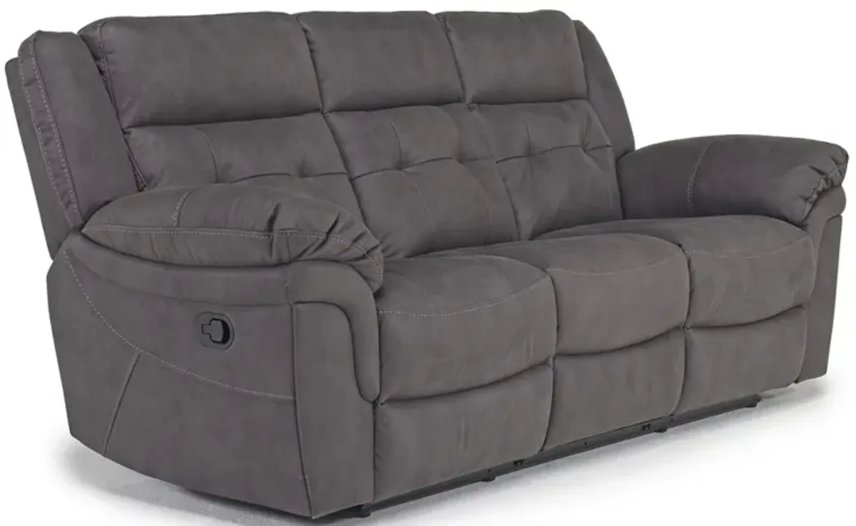 Glenn Reclining Sofa in Gray
