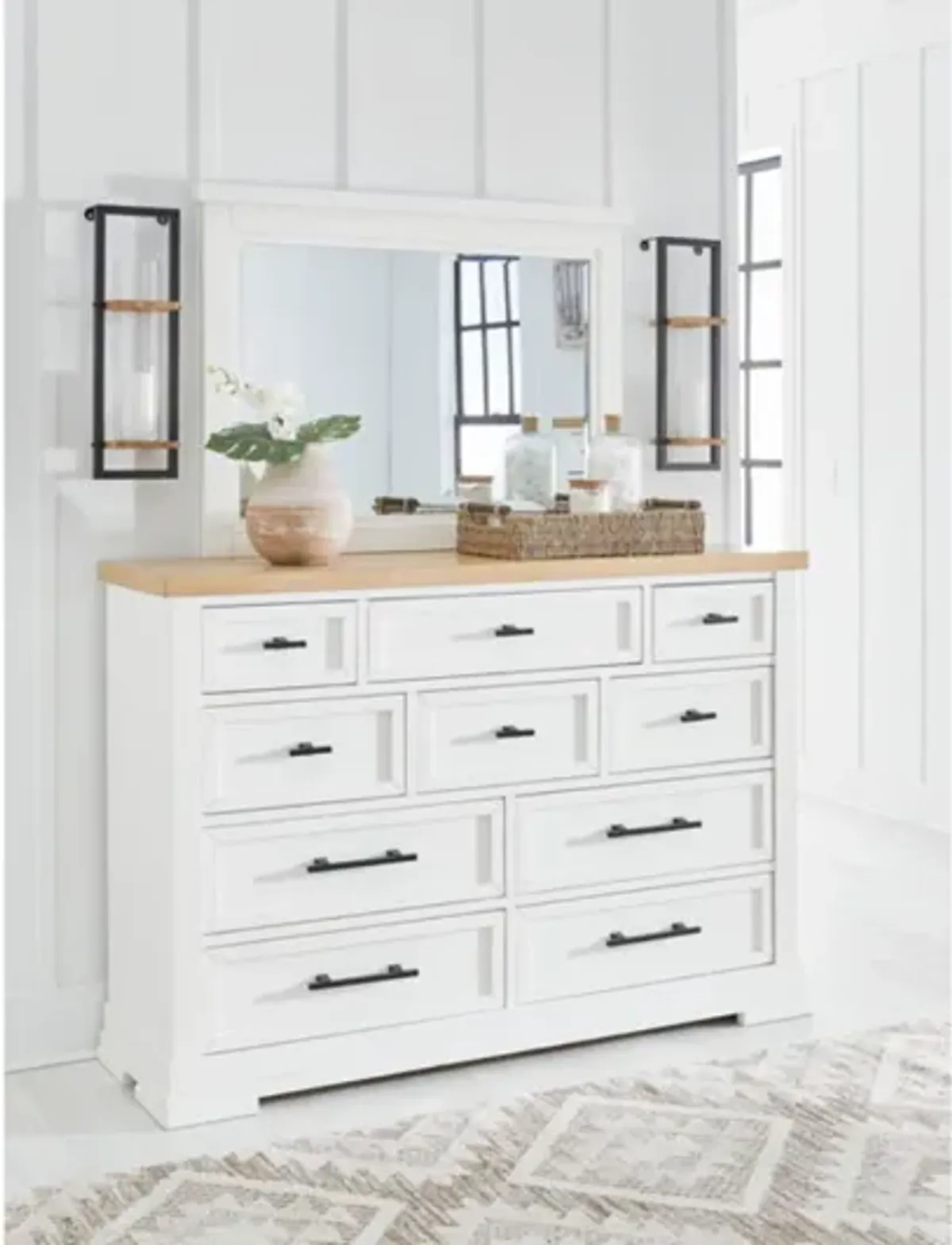 Ashbryn Dresser in White