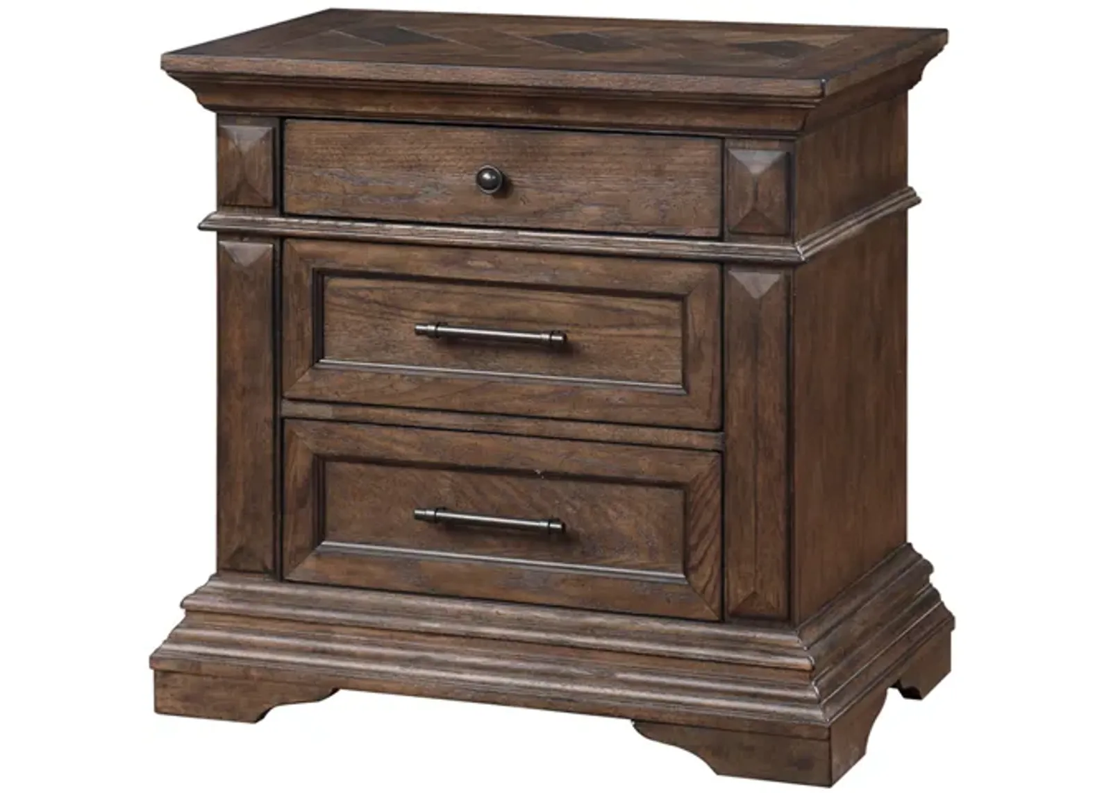 Jolie Vue Nightstand in Brushed Walnut