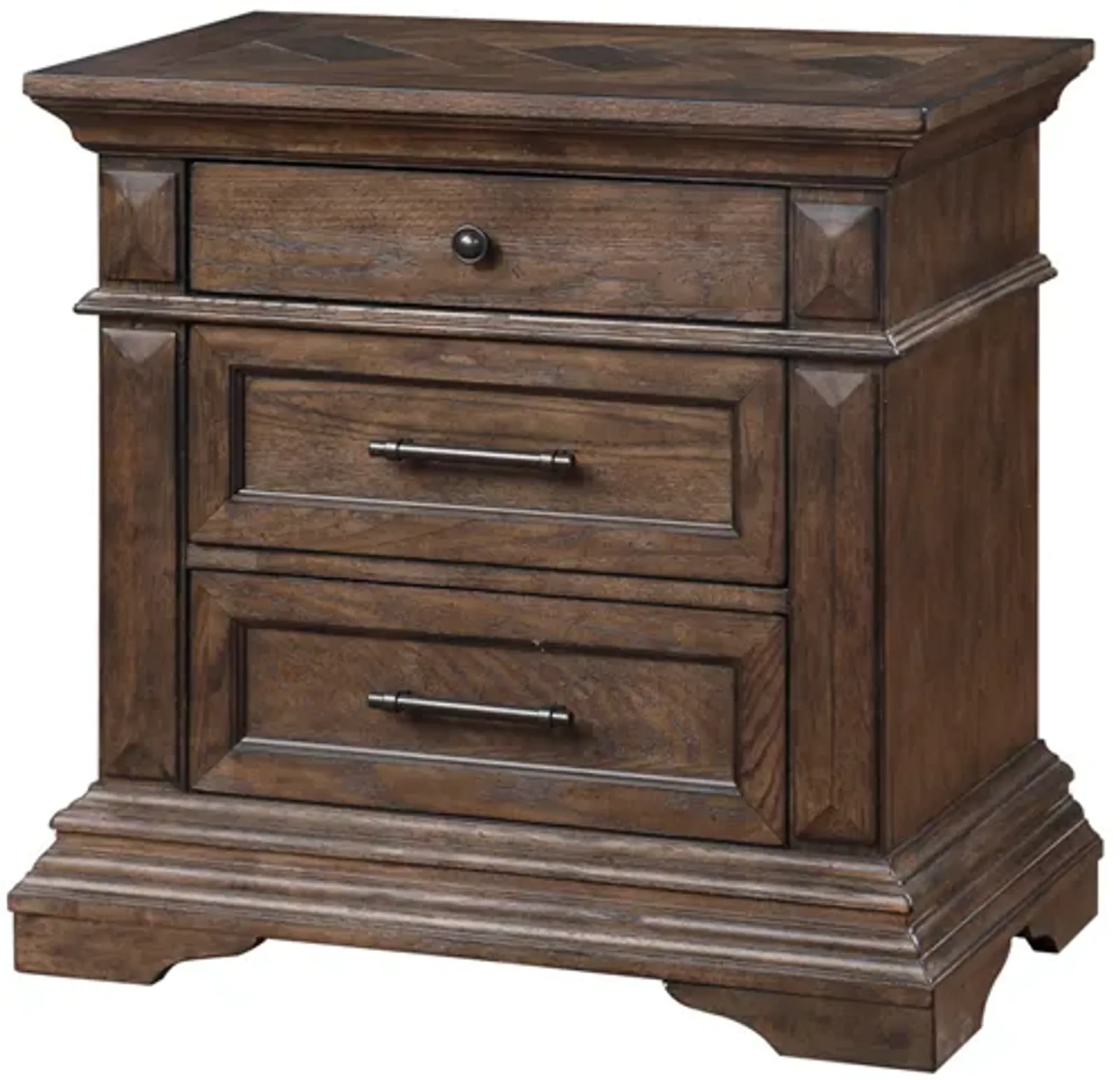 Jolie Vue Nightstand in Brushed Walnut