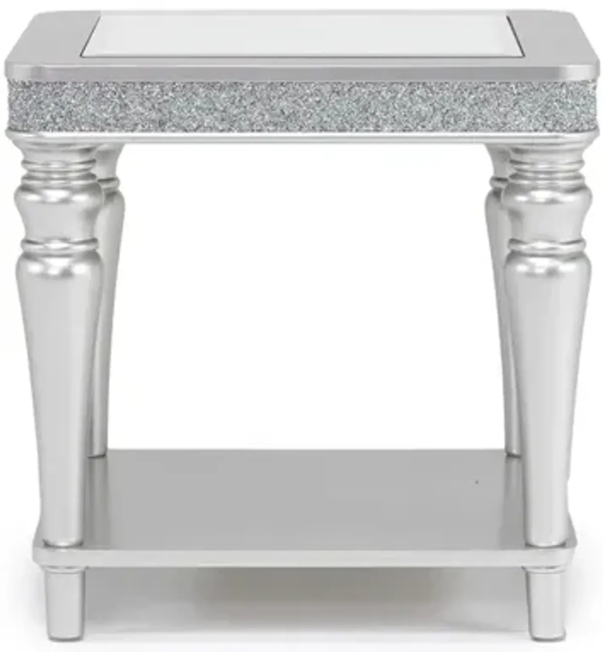 Avril End Table in Silver