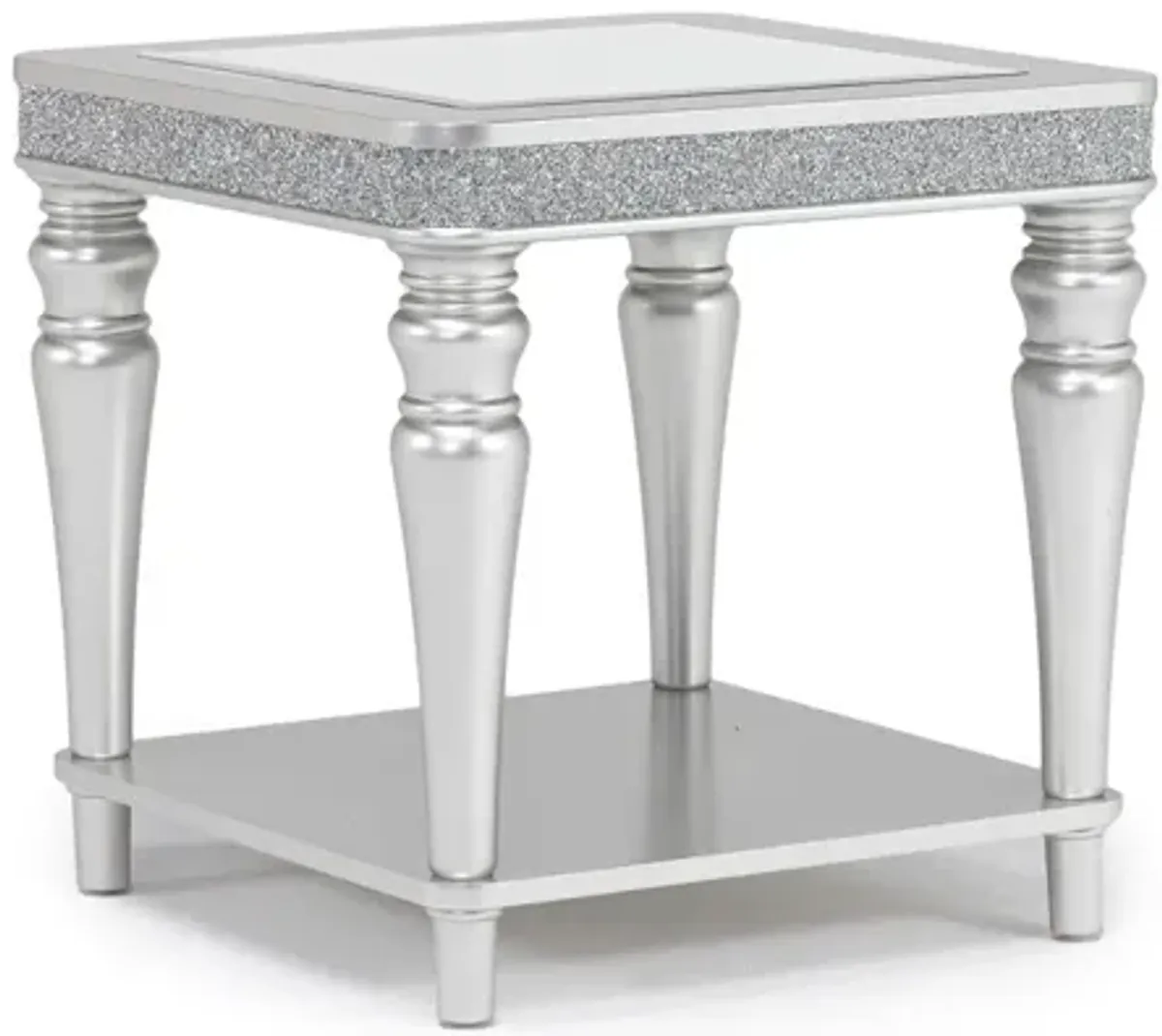 Avril End Table in Silver