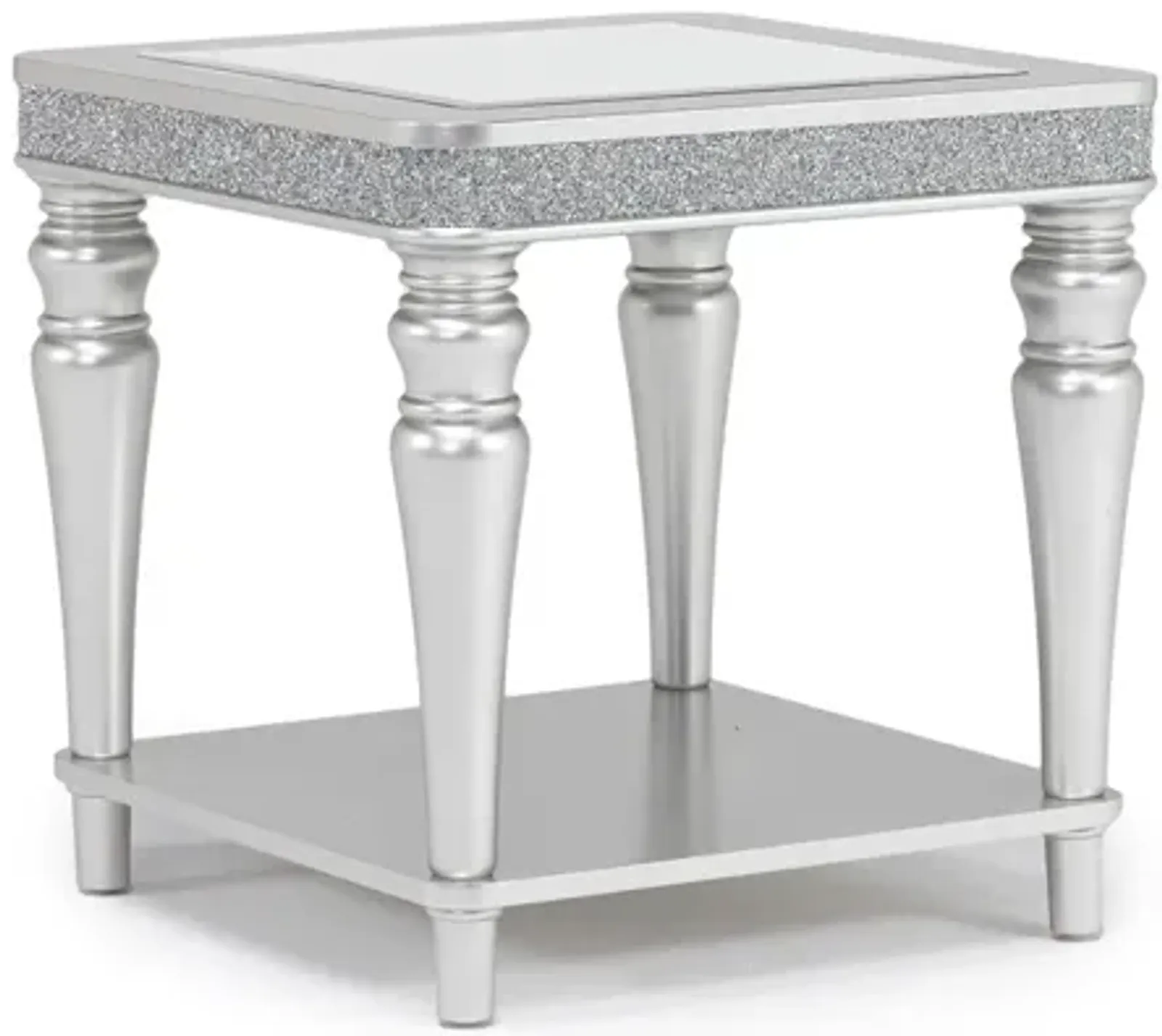 Avril End Table in Silver