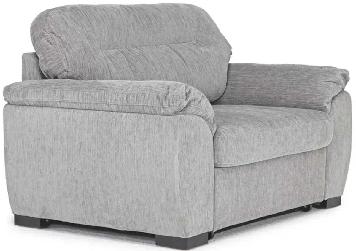 Wanda Twin Sleeper Chair in Gray