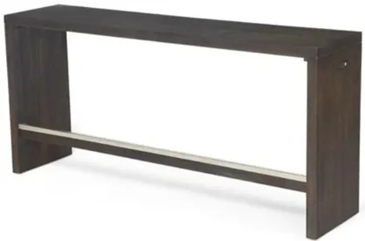 Oxford Sofa Bar Table in Basalt Gray