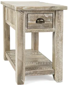 Artisans Chairside Table in Gray