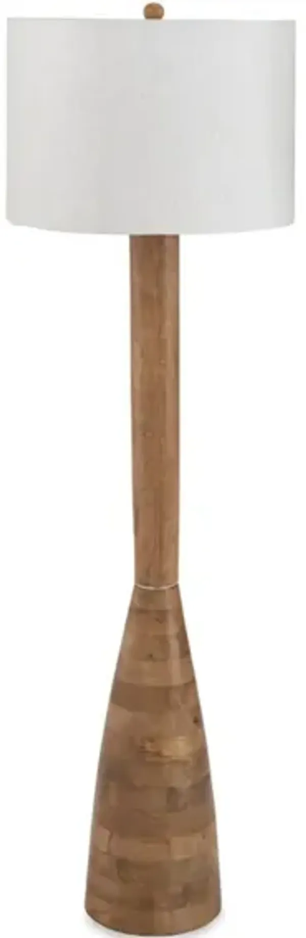 Ailsa Floor Lamp in Natural Brown