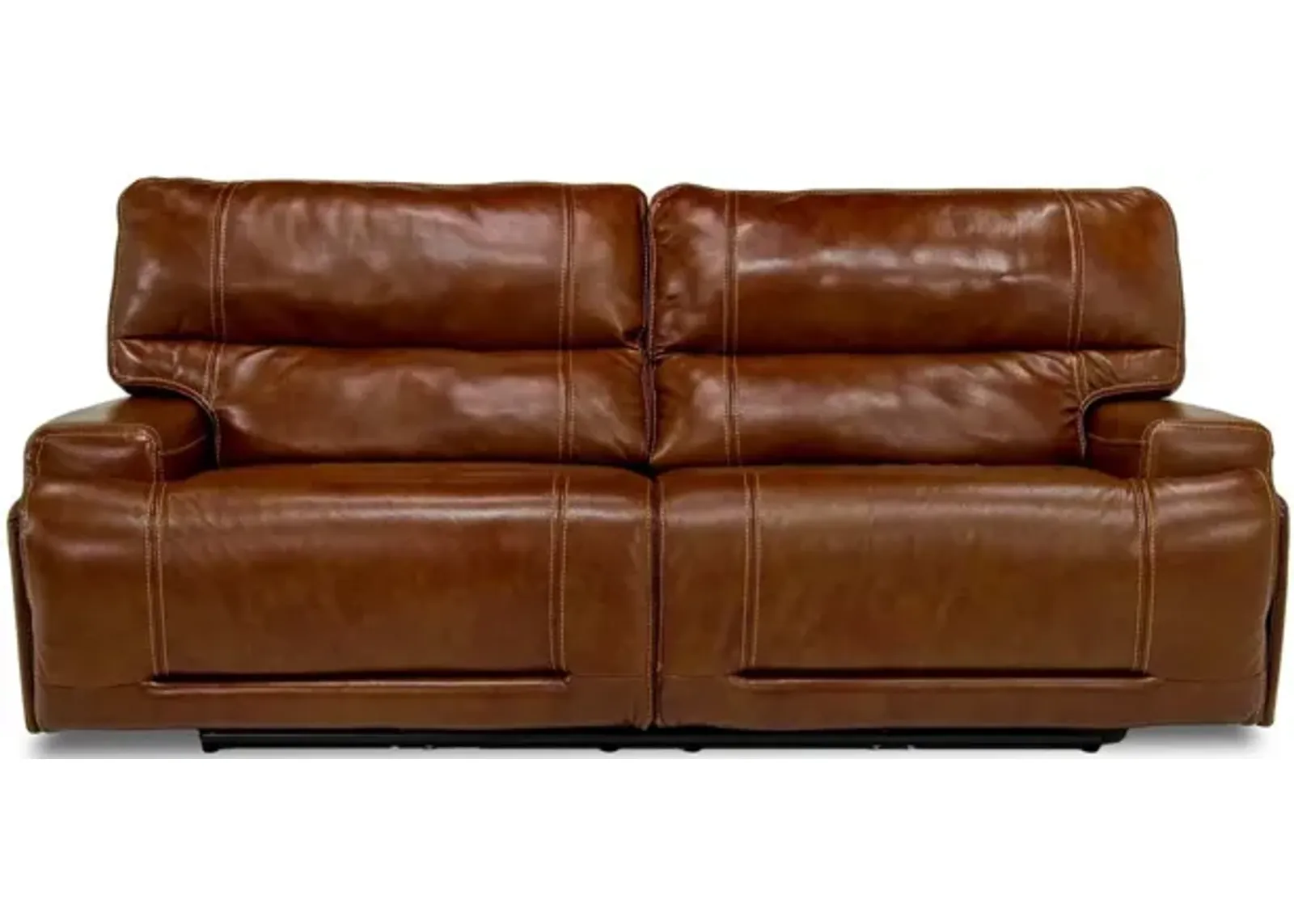 Oslo 3 Power Sofa in Brown Leather