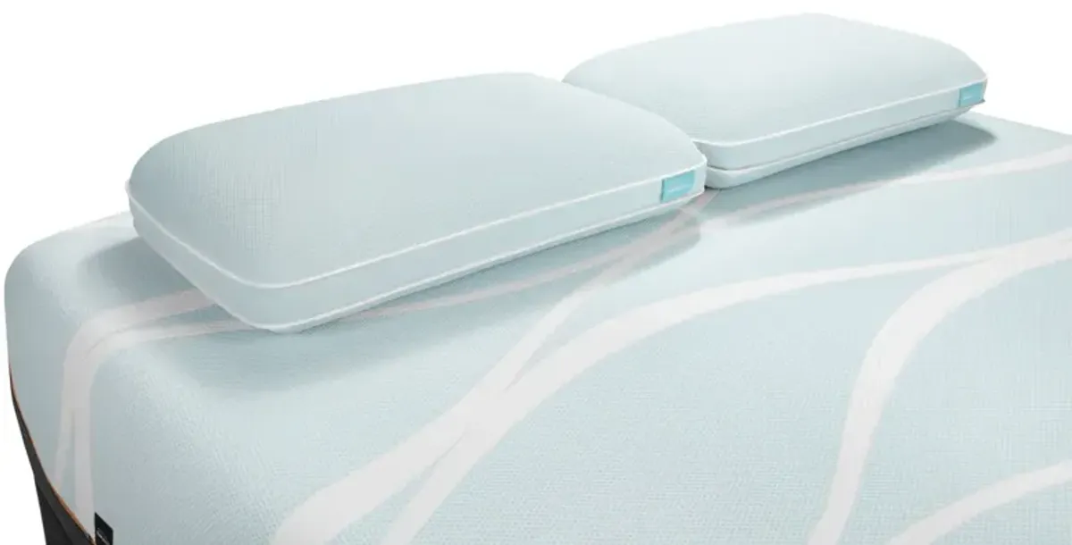 Tempur-pedic Breeze Pro-Hi Cooling Pillow in White, Queen