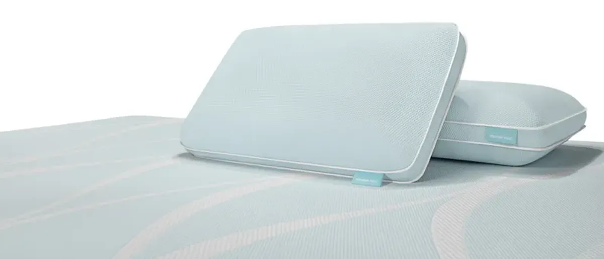 Tempur-pedic Breeze Pro-Hi Cooling Pillow in White, Queen