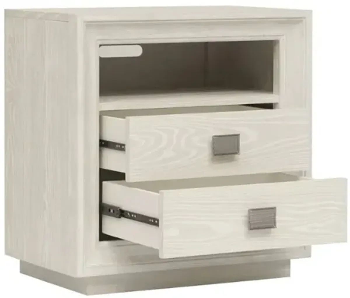 Maxime 2 Drawer Nightstand w/ USB in Sugar
