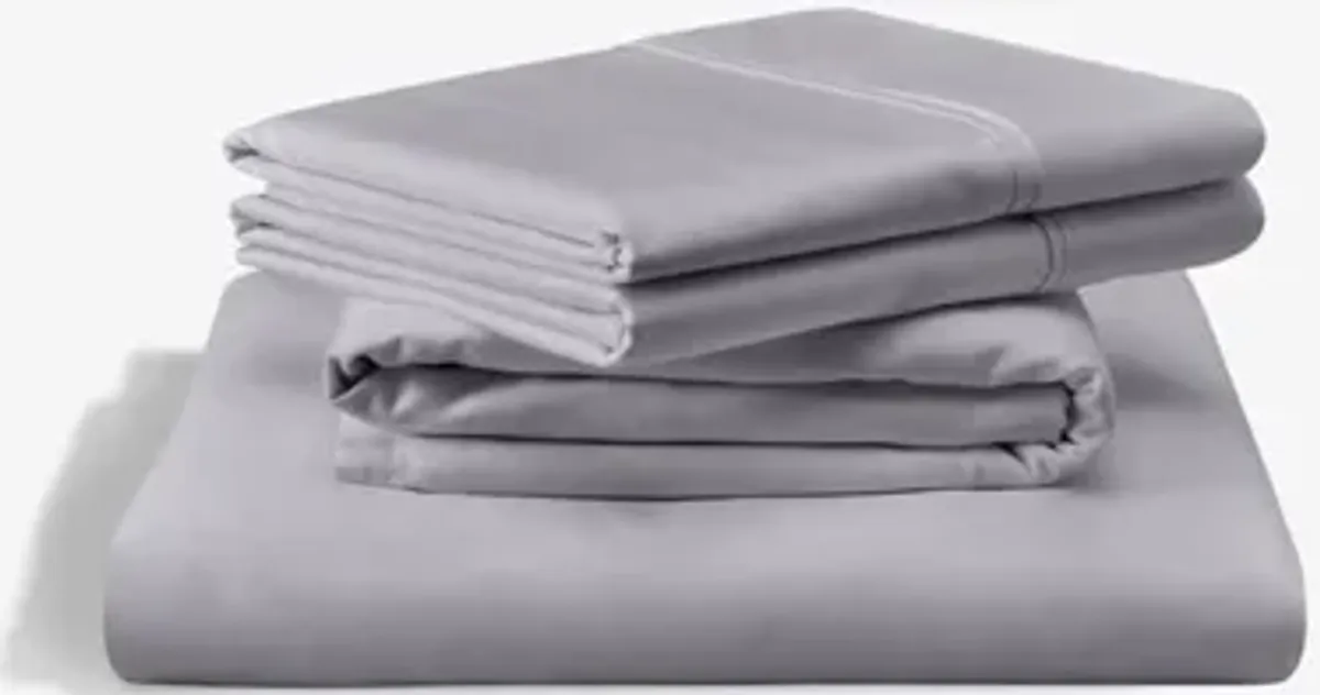 Tempur-Pedic Luxe Egyptian Sheets in Gray, Split Eastern King (2)