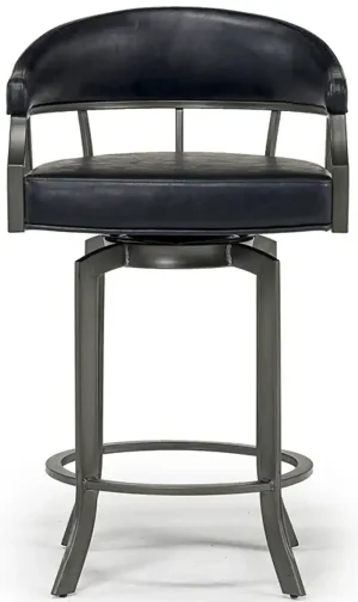 Edy Counter Height Stool in Mineral & Black, Swivel