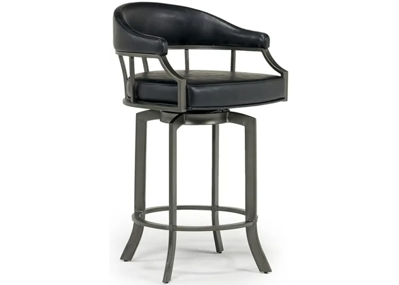 Edy Counter Height Stool in Mineral & Black, Swivel