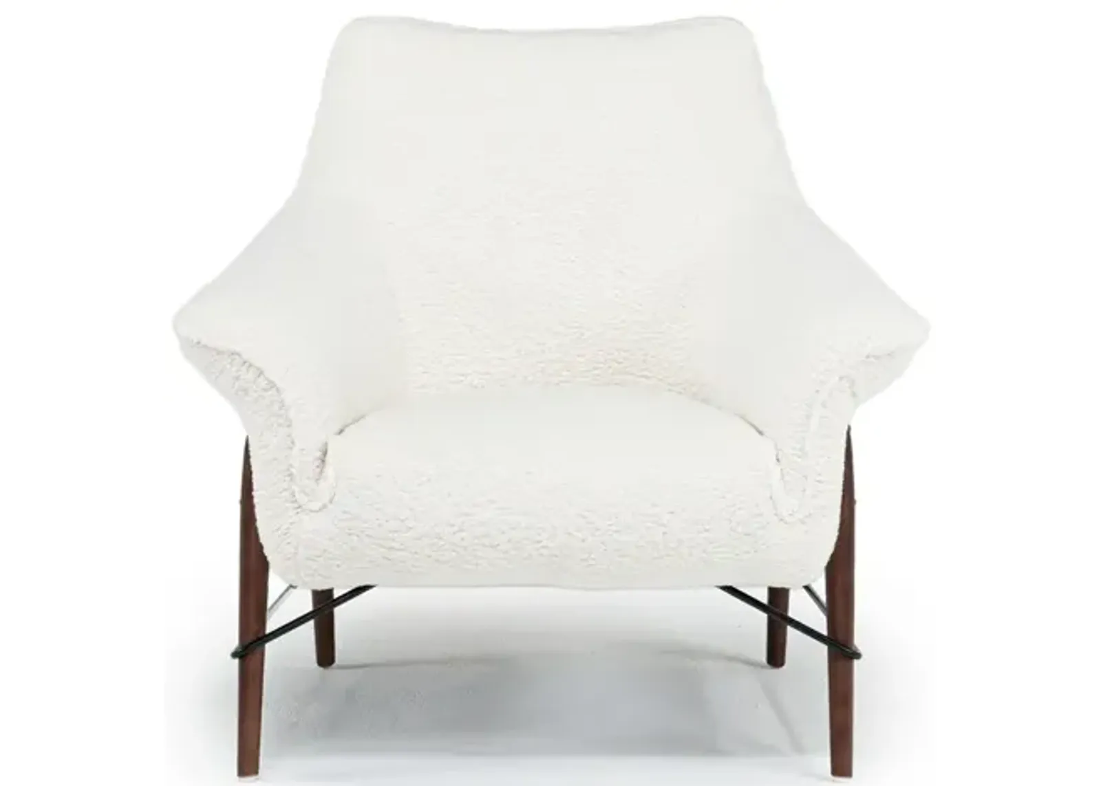 Amy Accent Chair in Sherpa White