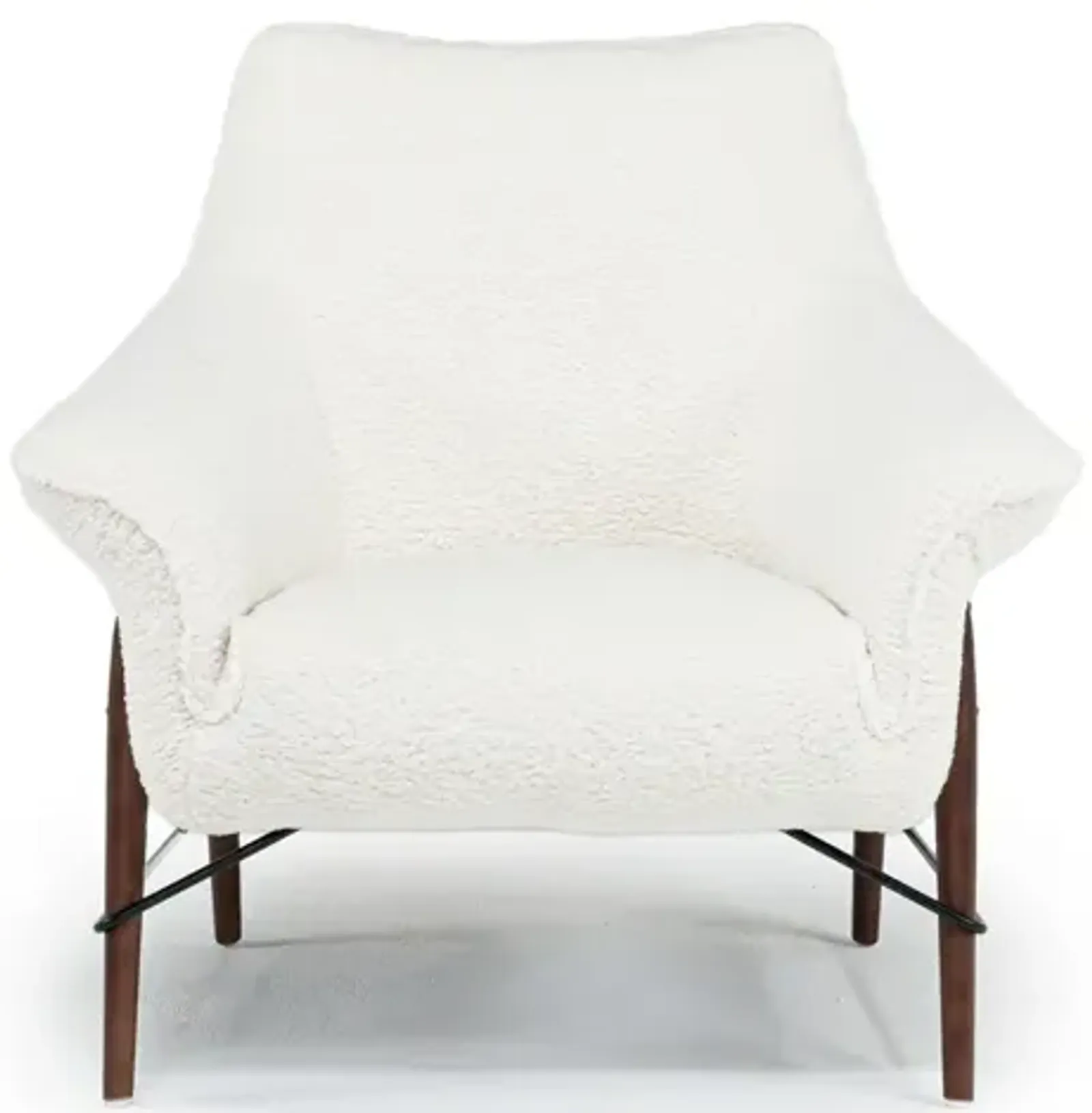 Amy Accent Chair in Sherpa White