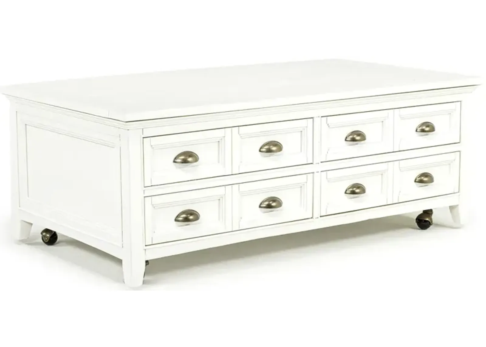 Bay Creek Lift Top Cocktail Table in White