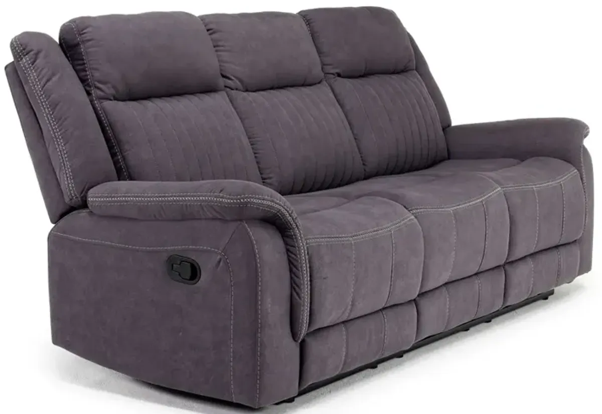 Diamond Reclining Sofa in Gray