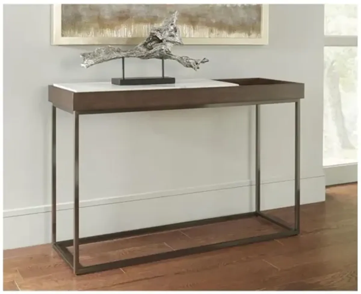 Ennis Sofa Table in Brown Sable