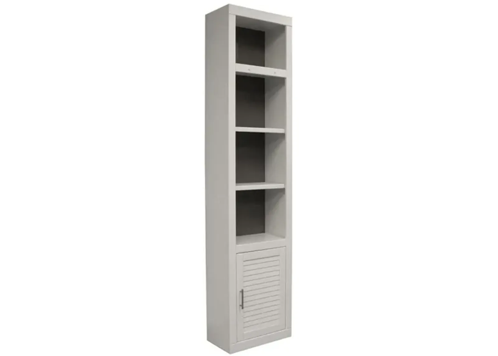 Catalina Library Wall Bookcase in White, 22 Inch