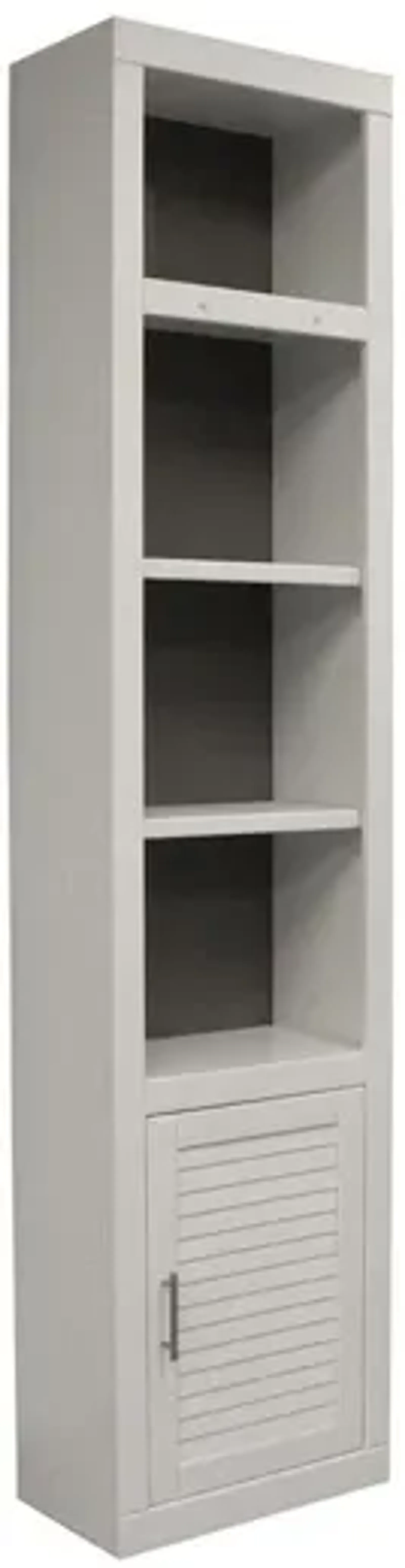 Catalina Library Wall Bookcase in White, 22 Inch