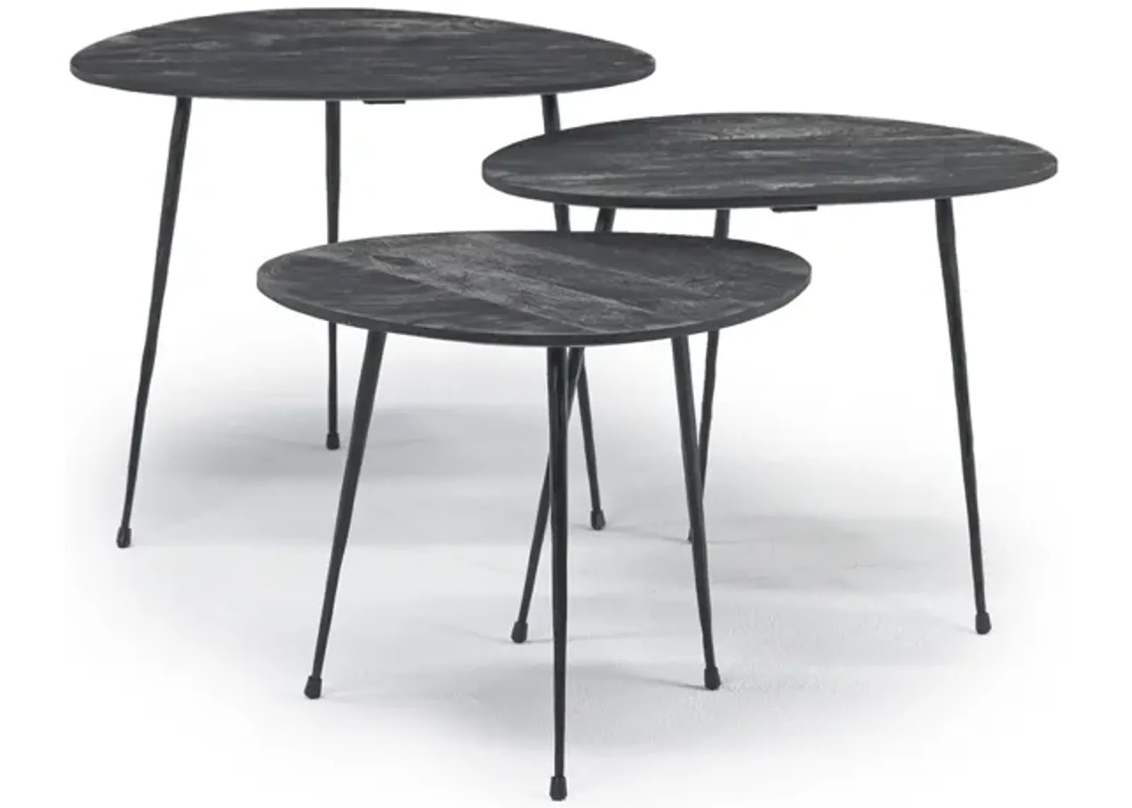 Reeves Nesting Table in Black Set of 3