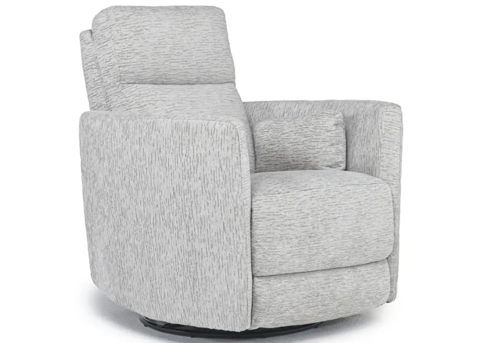 Opal Swivel Gliding Recliner in Dove