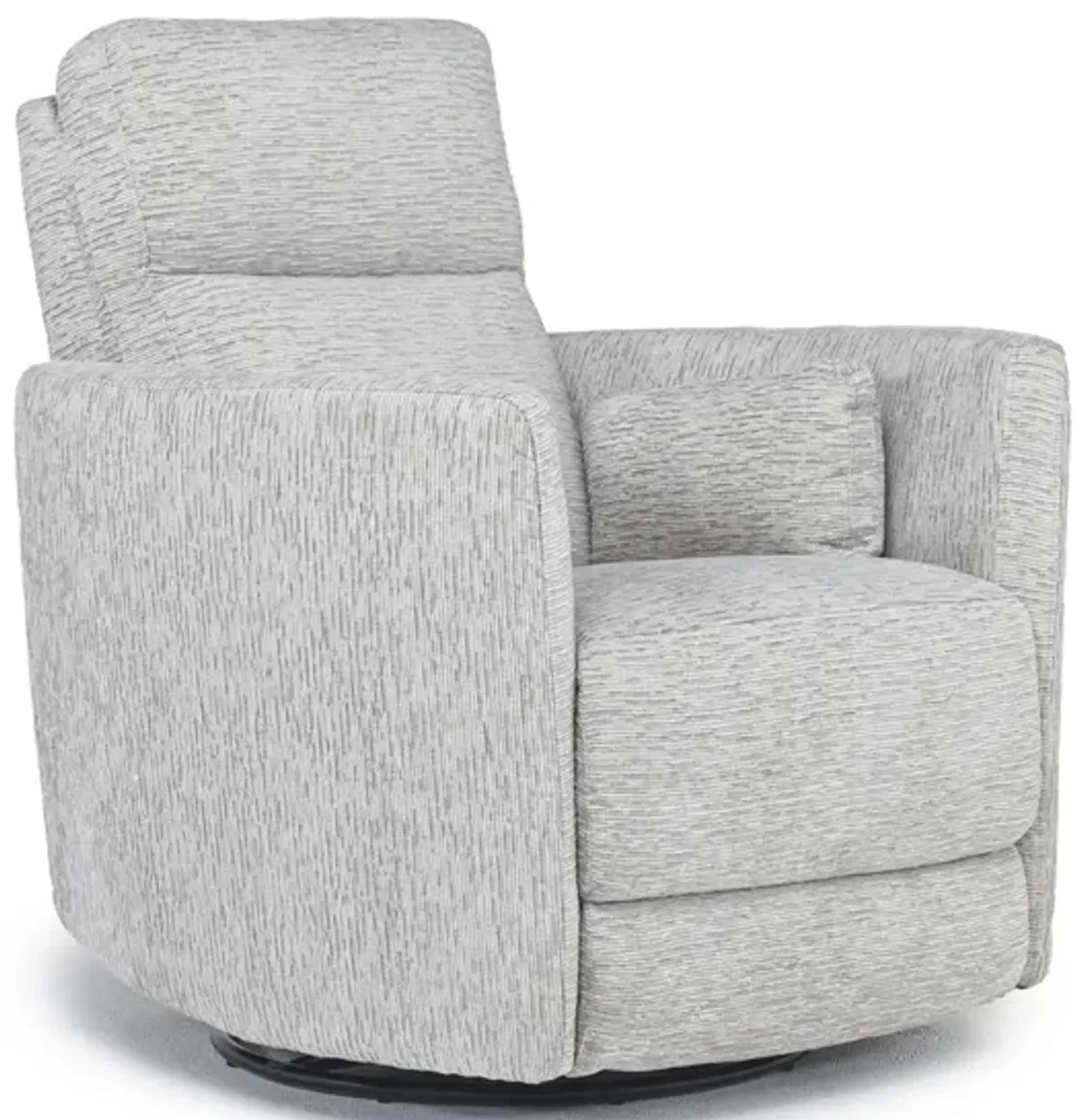 Opal Swivel Gliding Recliner in Dove