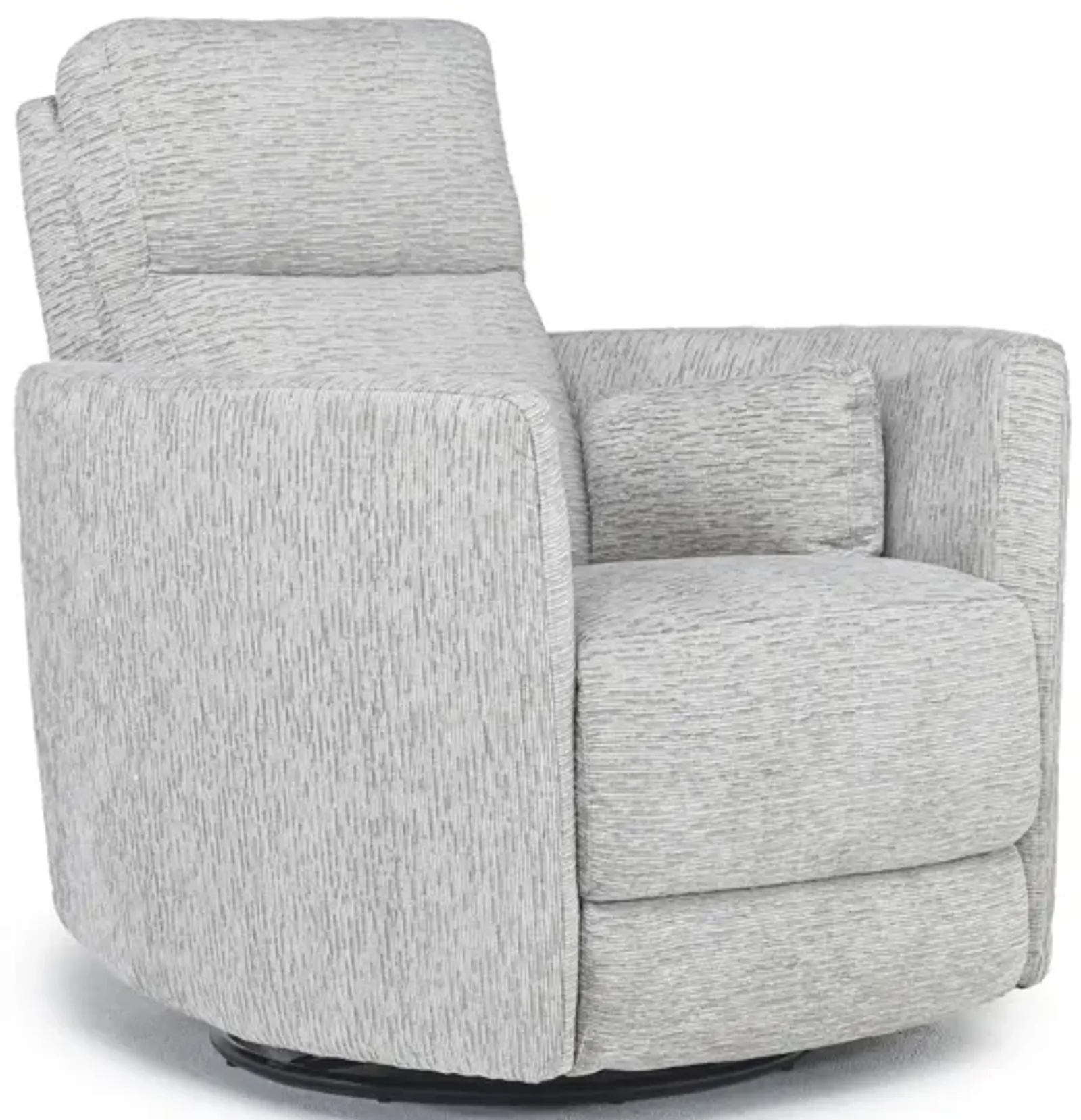 Opal Swivel Gliding Recliner in Dove