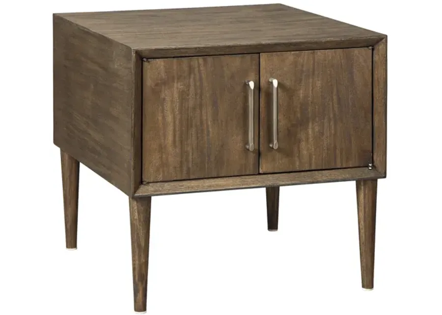 Kisper End Table in Brown