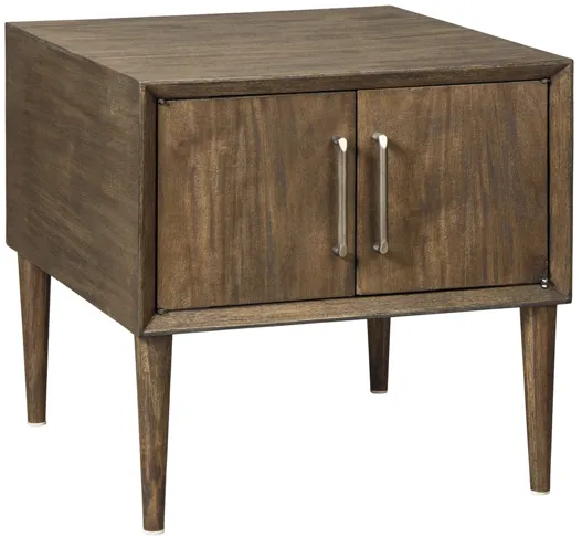 Kisper End Table in Brown