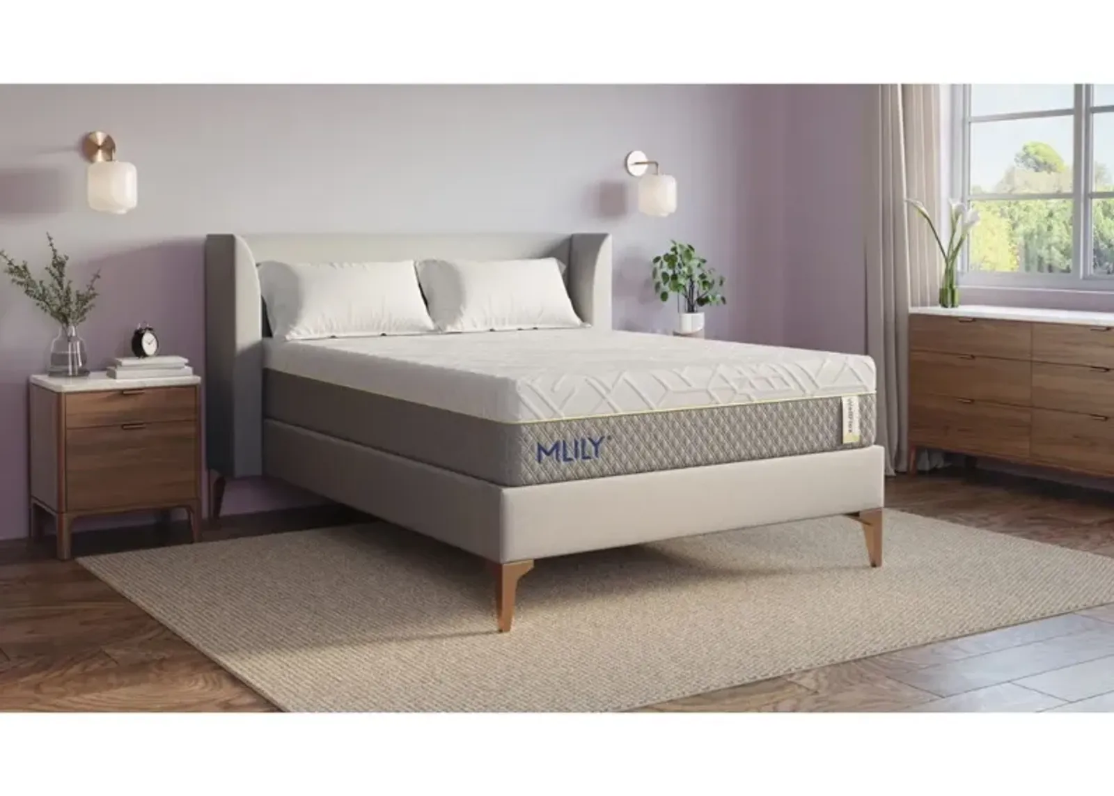 Mlily 12 Inch Wellflex 2.0 Medium Mattress, Eastern King