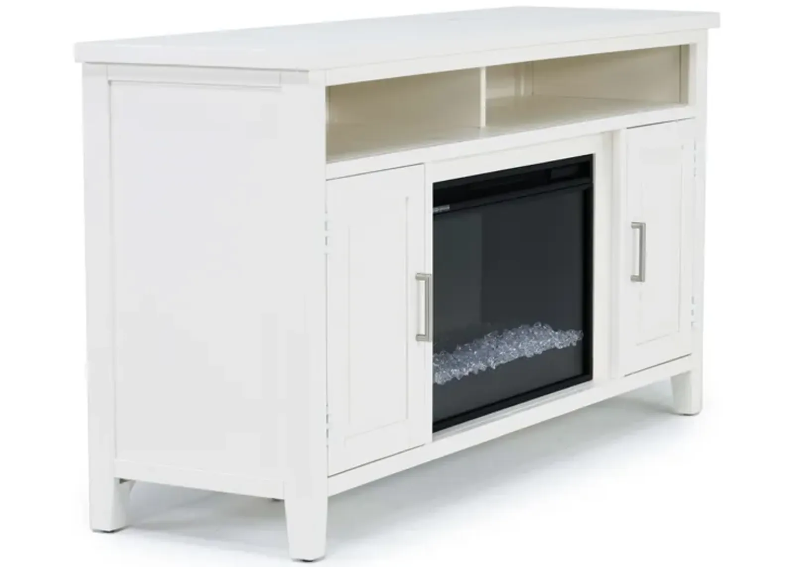 Urban Icon Fireplace Console in White