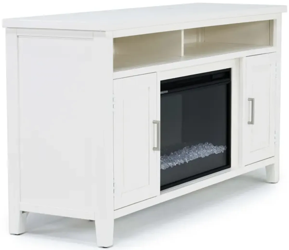 Urban Icon Fireplace Console in White