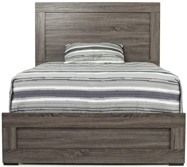 Naialyn Panel Bed in Gray, Full
