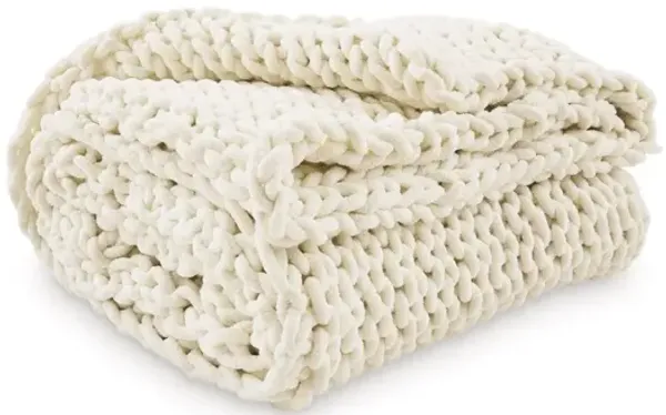 Chaddon Throw Blanket in Ivory/Gray/Taupe