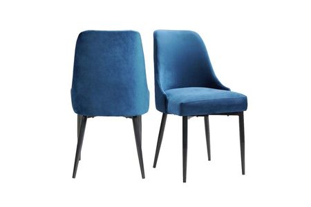 Celeste Side Chair in Blue, Set of 2