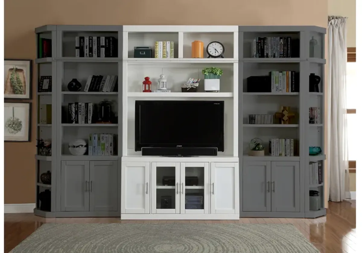 Catalina 2 Piece Entertainment Center in White