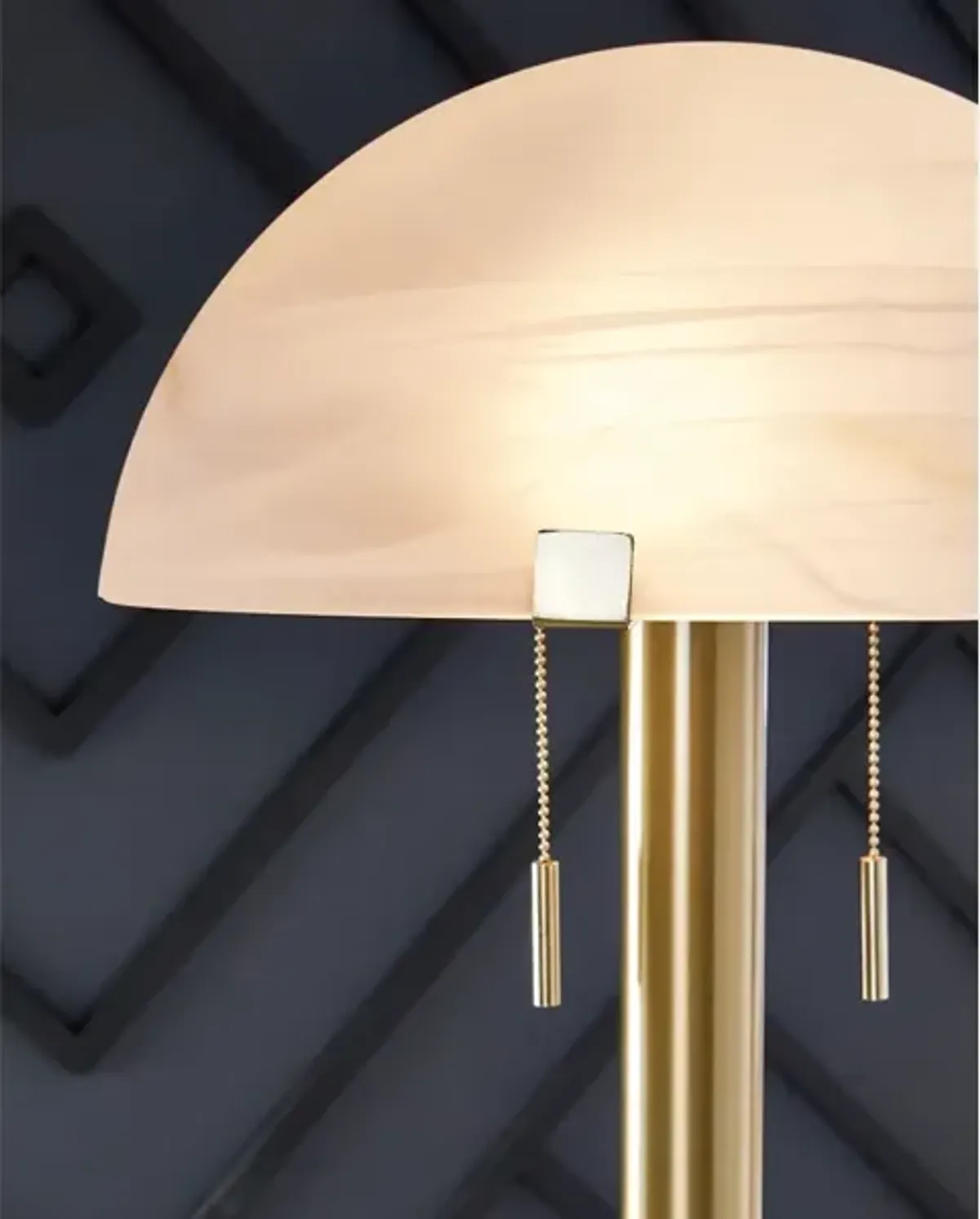 Tobbinsen Floor Lamp in Brass Finish