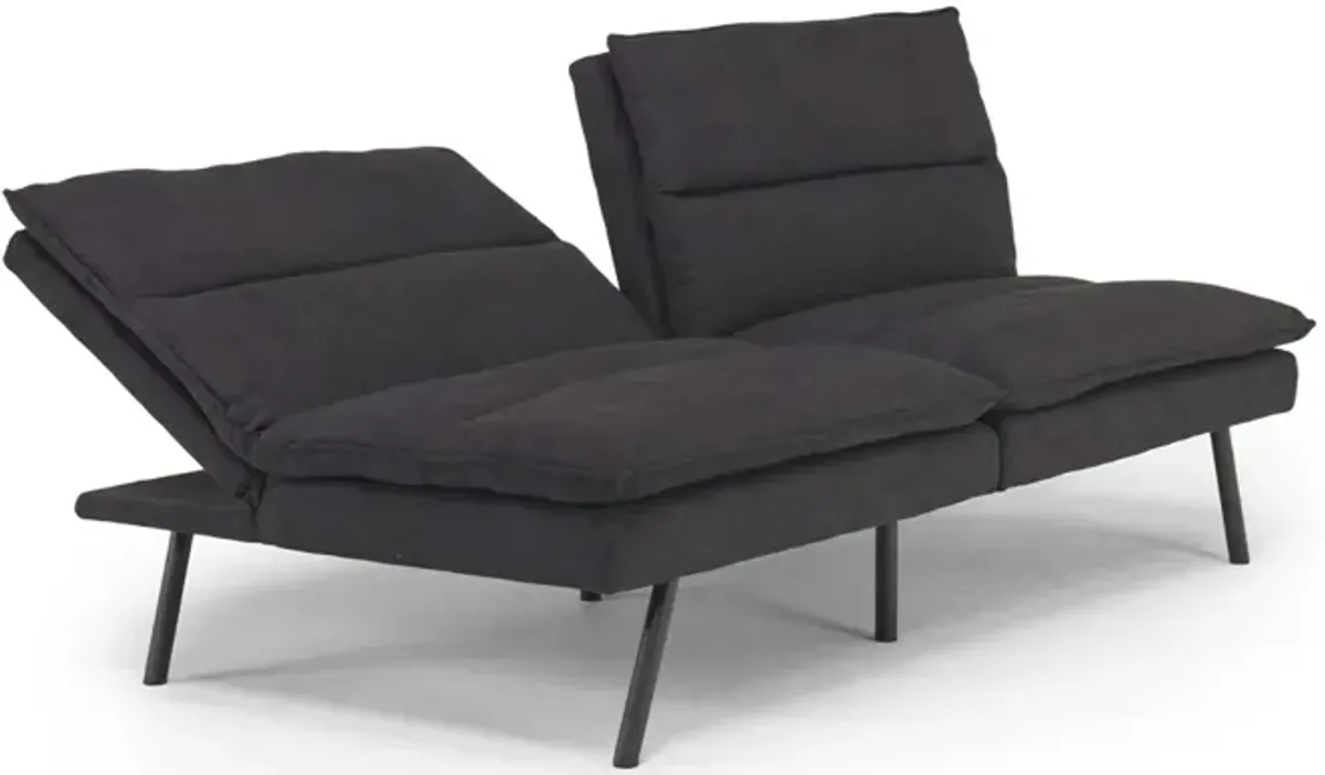 Dune Klik Klak Bed in Charcoal Gray