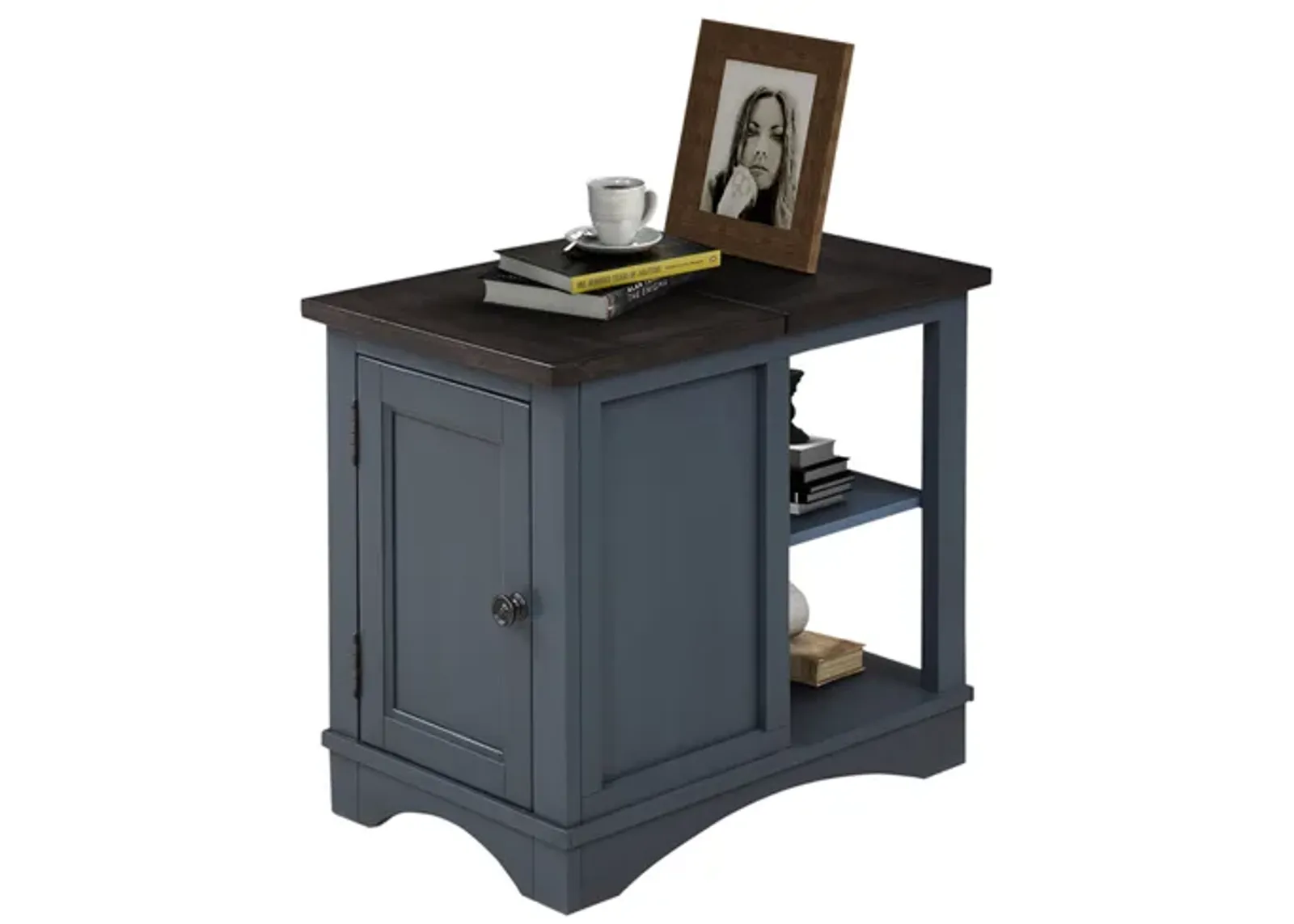 Americana Chairside Table in Blue