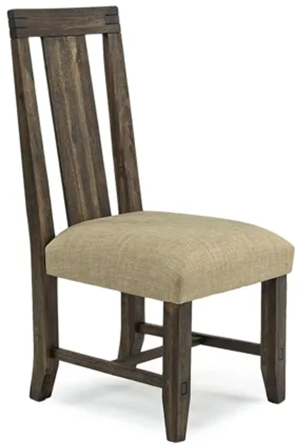 Meadow Side Chair in Brown, Upholstered