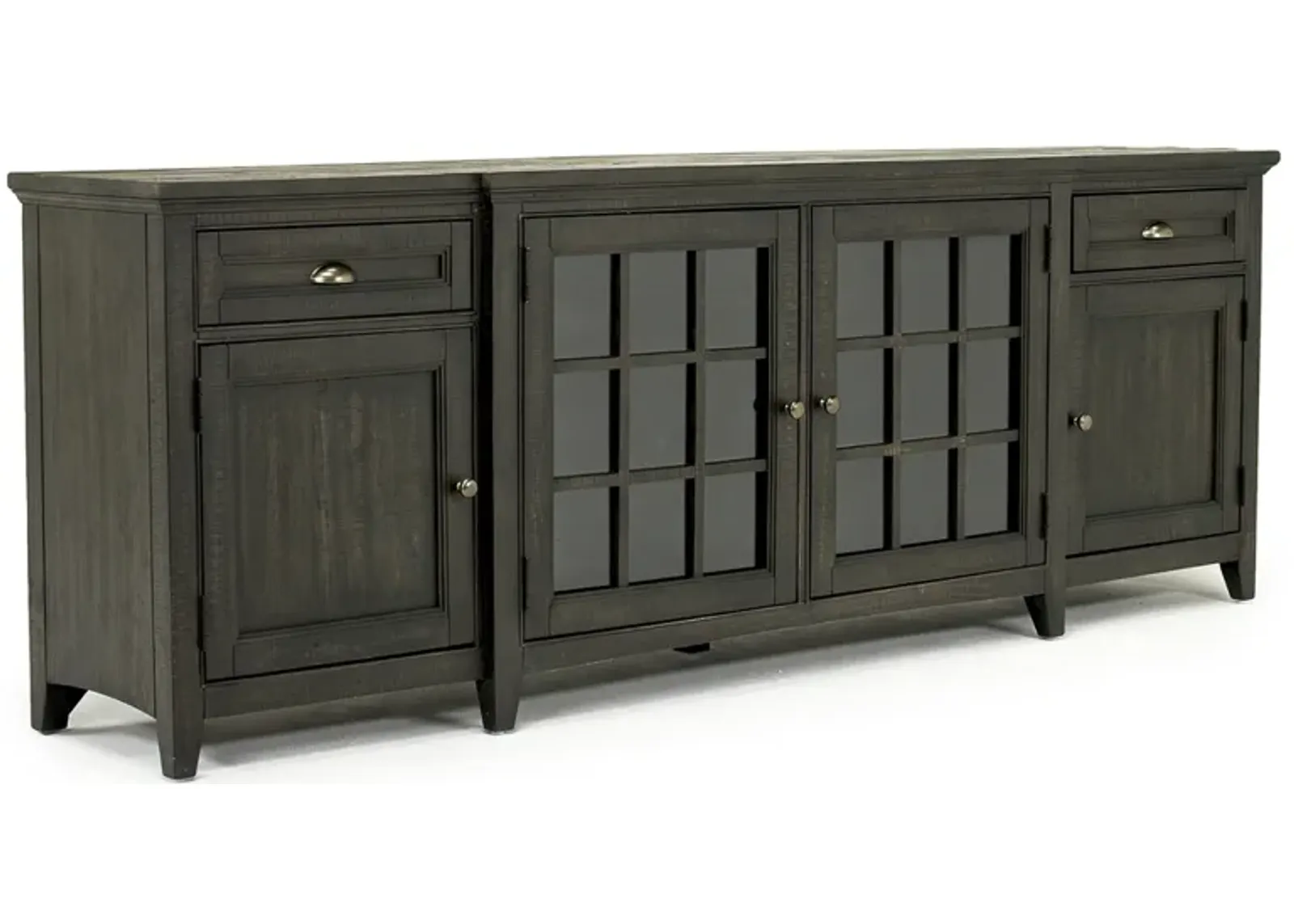 Bay Creek Media Console in Graphite w/ USB Charger, 90 Inch