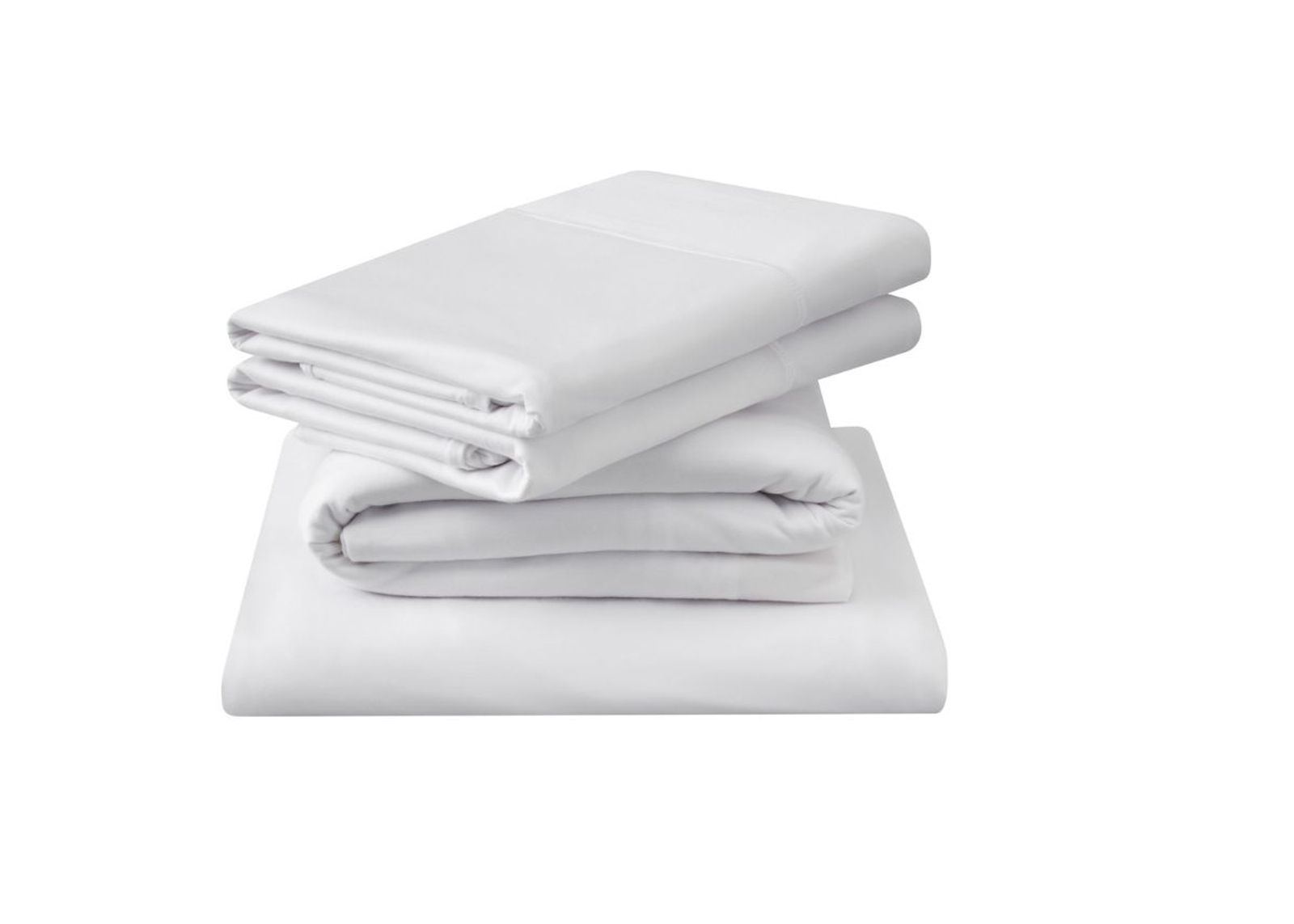 Tempur-Pedic Breeze Sheets in White, Split Eastern King (2)