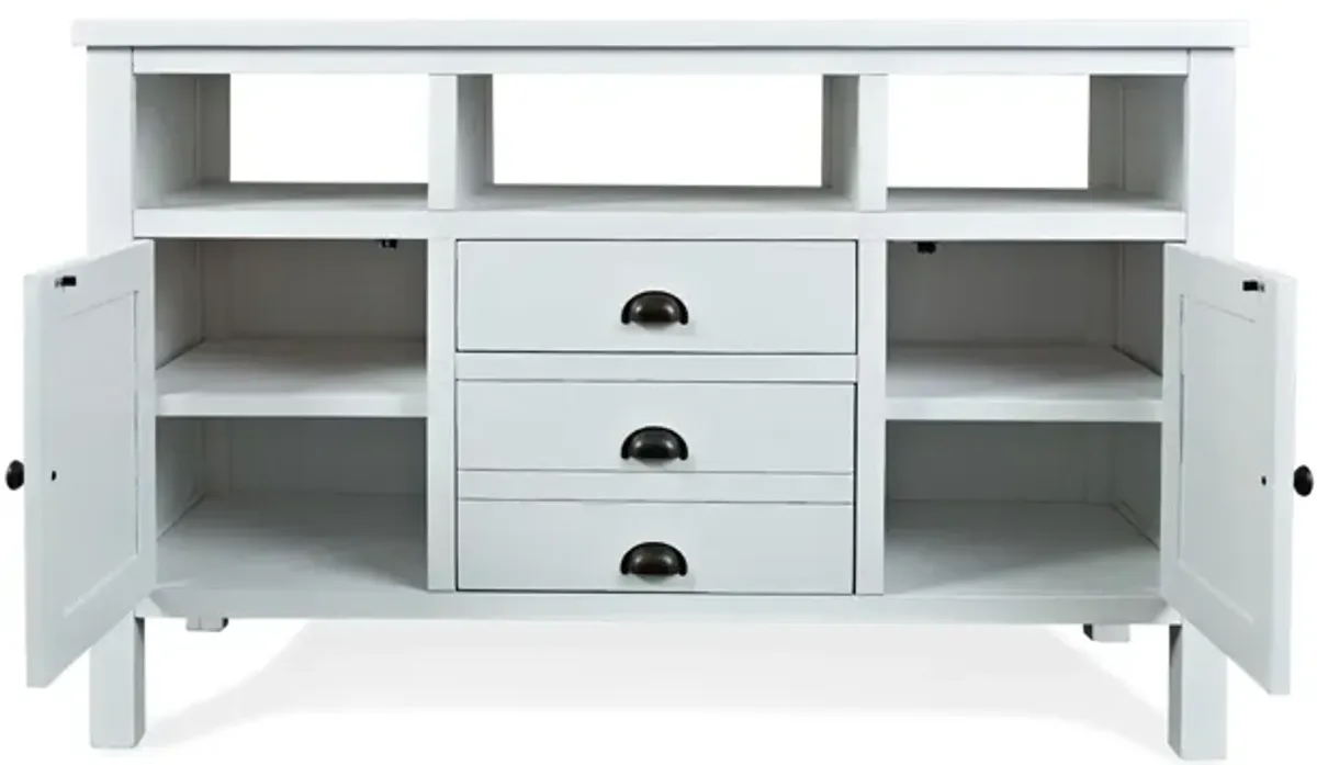 Artisans Media Console in White, 50 Inch