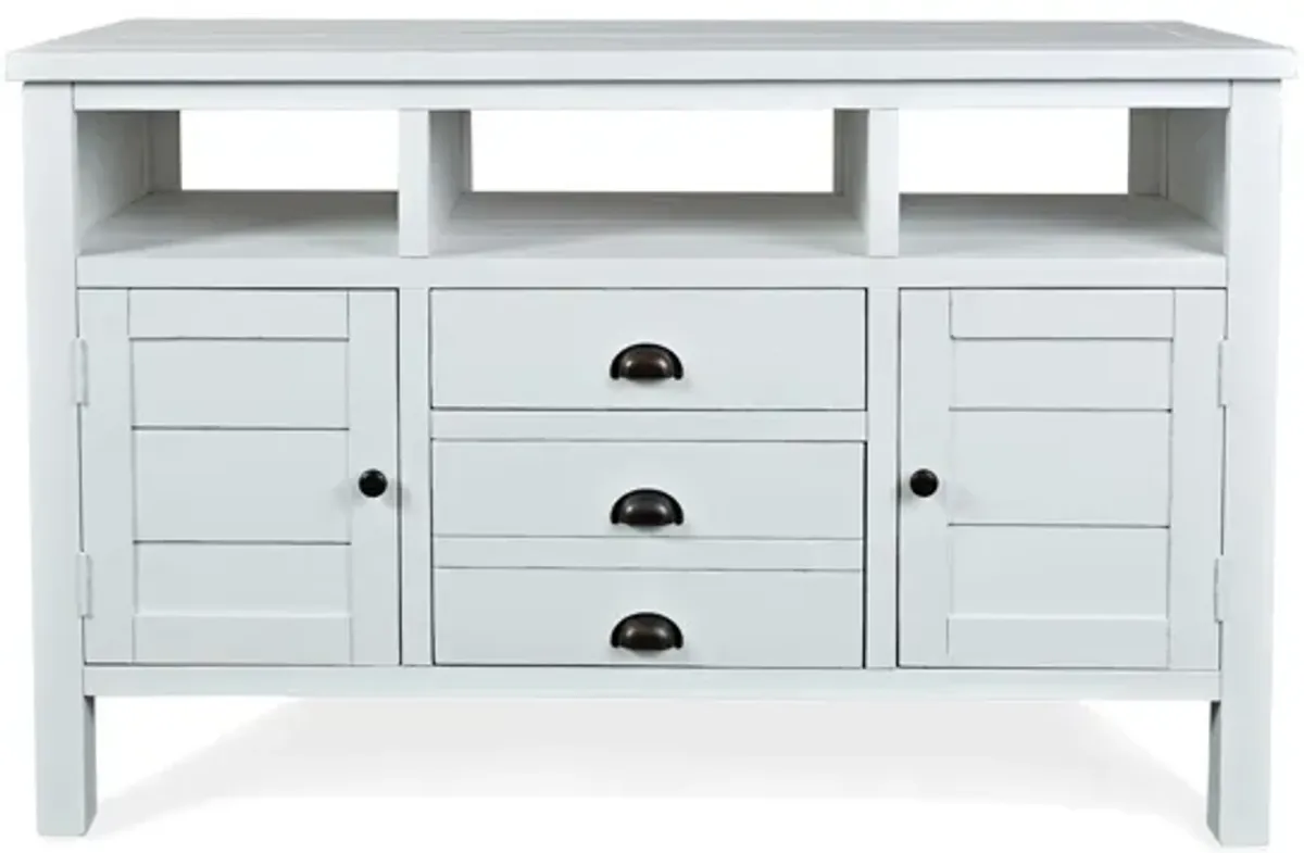 Artisans Media Console in White, 50 Inch